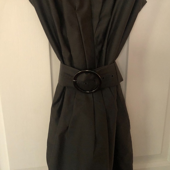 Beautiful Hugo Boss Wool/Silk Dress l Lined l Gray Silk - Picture 3 of 16